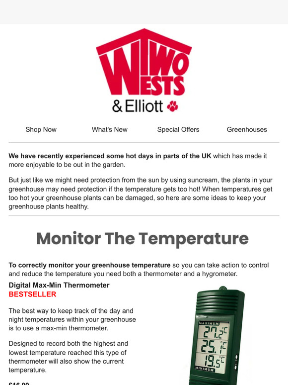 Is Your Greenhouse Getting Too Hot?