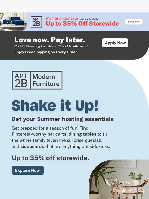 Apt2B Email Newsletters Shop Sales, Discounts, and Coupon Codes