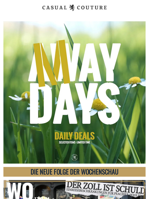 MayDays - bis zu 30% Rabatt auf ausgewählte Artikel