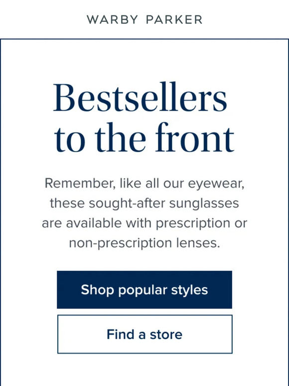 Warby Parker Email Newsletters Shop Sales, Discounts, and Coupon Codes