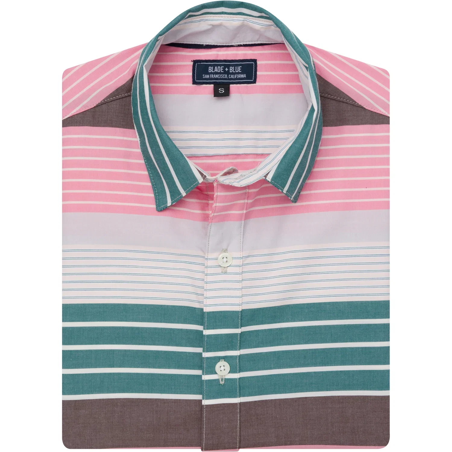 Image of AUSTIN Short Sleeve Shirt in MultiColor Stripe