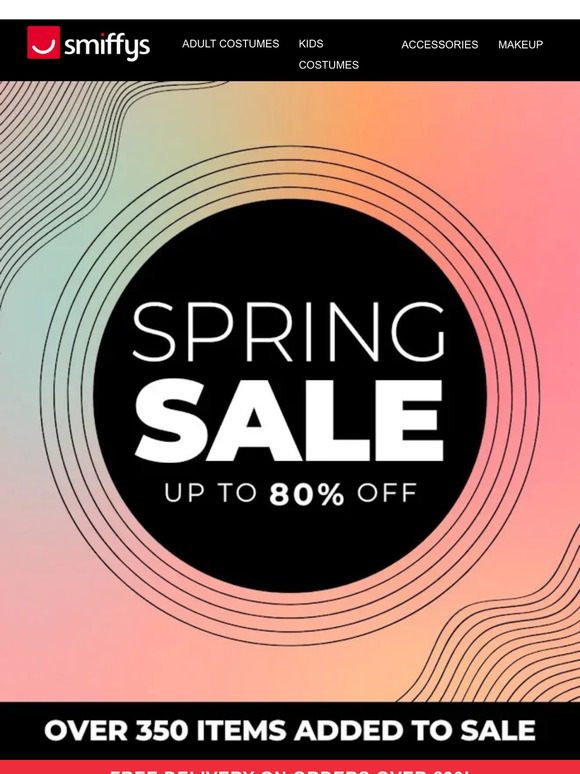 SPRING SALE NOW ON: Up To 80% Off