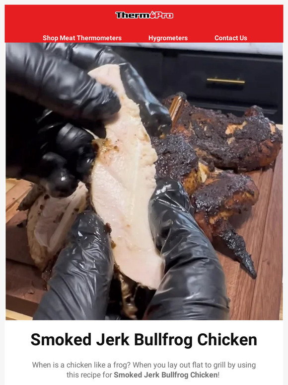 ThermoPro: For Your Next BBQ Chicken🐔 Try Smoking It Flat, Bullfrog ...