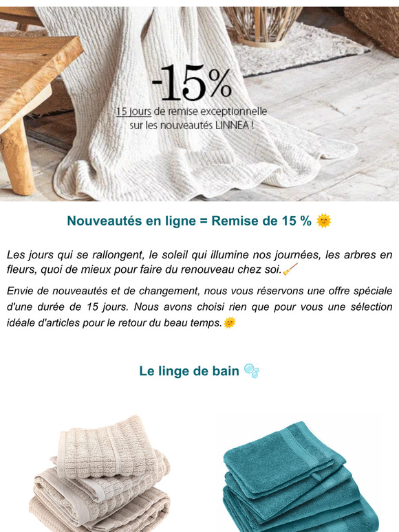 15 % de remise exceptionnelle ! 🌞