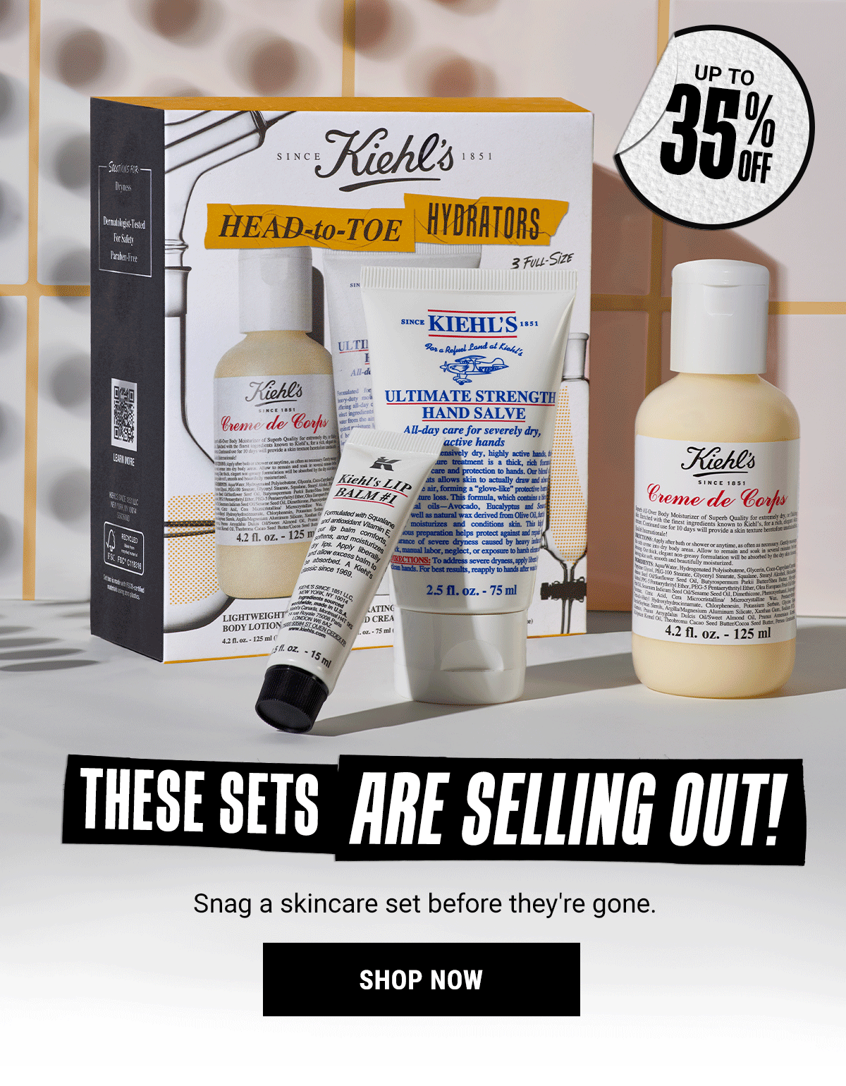 Kiehl's: Save Up to 35% Off with Skincare Sets 💸 | Milled