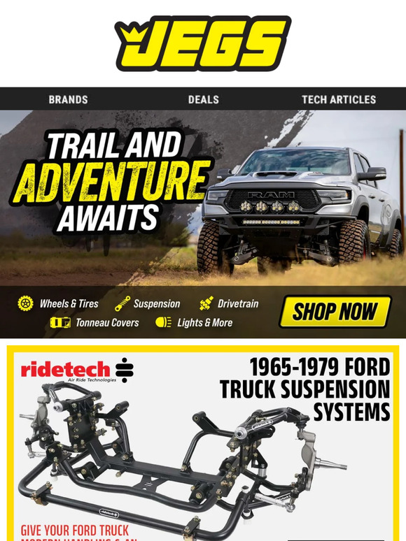 JEGS Gear Up For Your Next Offroad Adventure! Milled