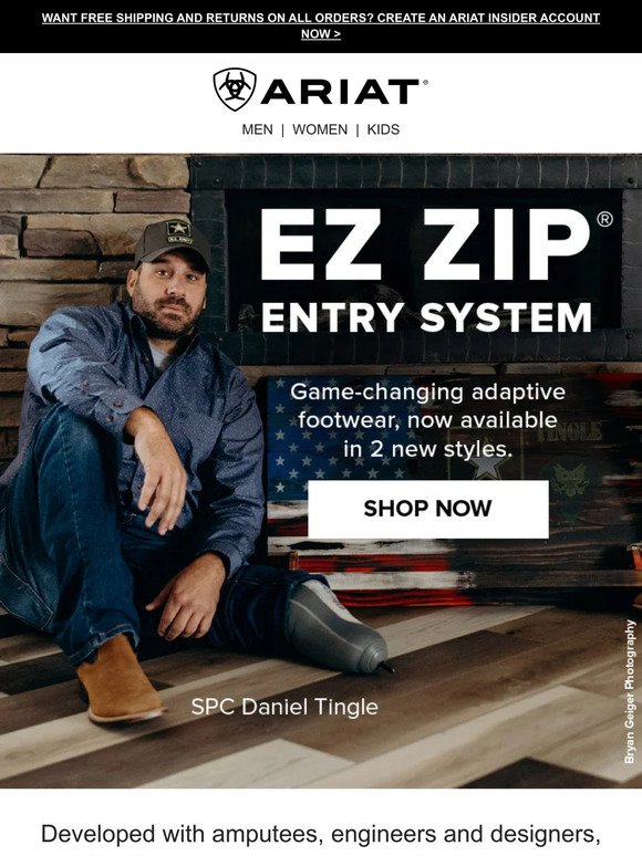 Ariat International, Inc.: EZ Zip® Adaptive Boots Are Changing the Game ...