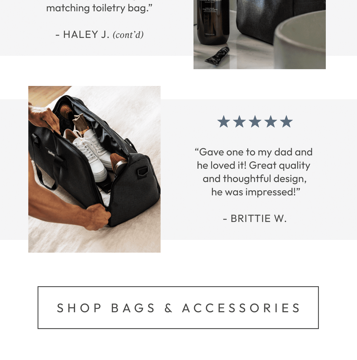Shop bags & accessories