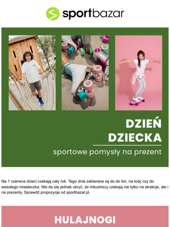 Sportowe prezenty na Dzień Dziecka od 29,90 zł 🎈