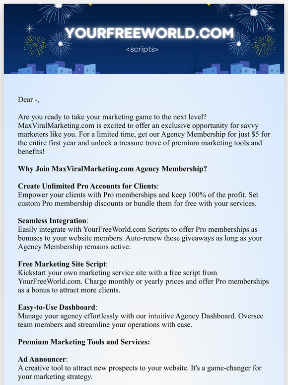 Unlock Ultimate Marketing Tools for Just $5 for an Entire Year!