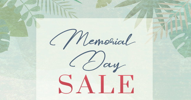 Memorial Day Sale - up to 75% Off