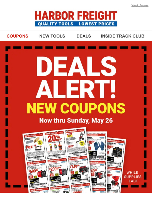Harbor Freight DEALS ALERT! Don't Miss These Savings! Milled