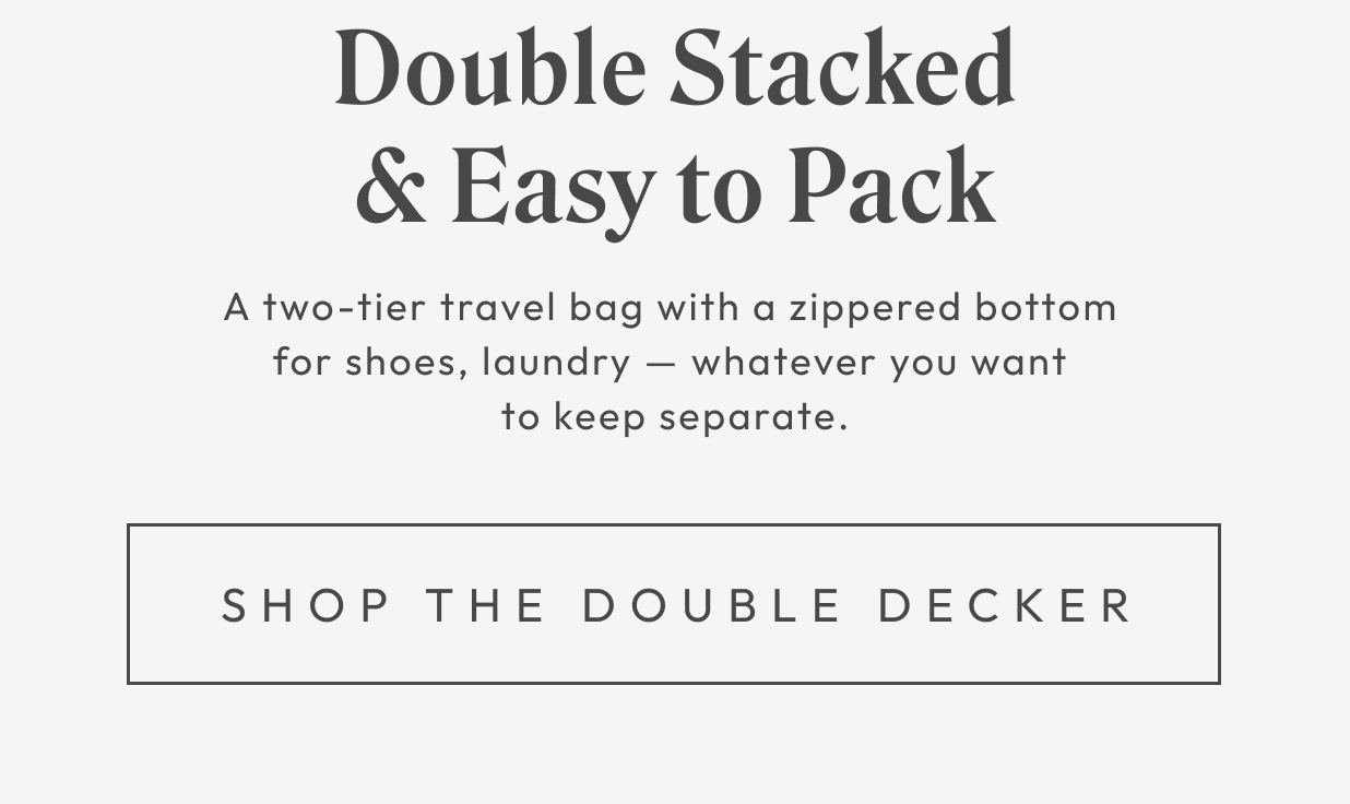 The Double Decker Weekender
