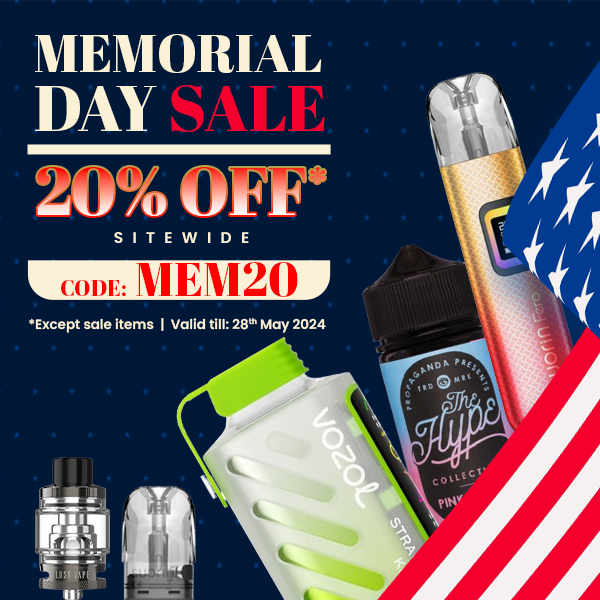 ECMVAPE: Honoring Our Heroes✨✨ | Memorial Day Sale Starts Today! 🎉🎉