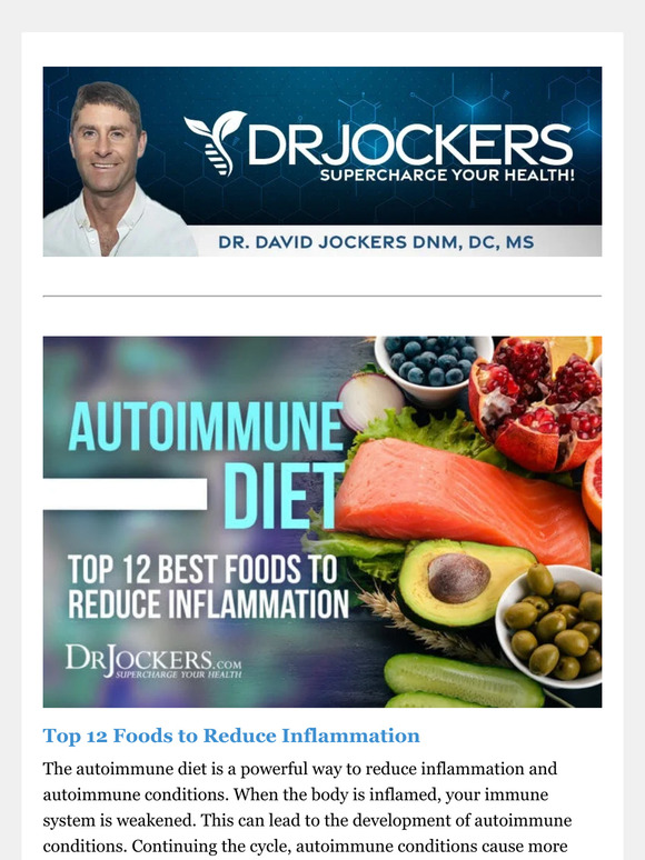 DrJockers.com: Top 12 Foods to Reduce Inflammation (#2 is Key!) | Milled