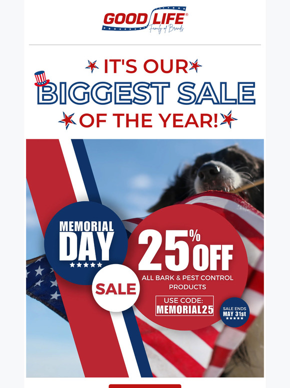 🎉Save Big This Memorial Day with 25% Off 🇺🇸 Don't Miss Out!