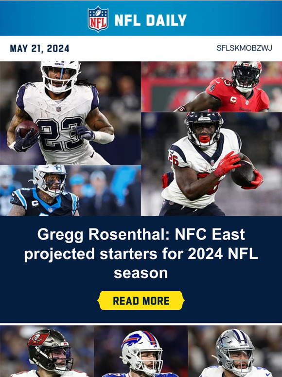 NFL Gamepass DK Rosenthal Forecasts NFC East Projected Starters in '24