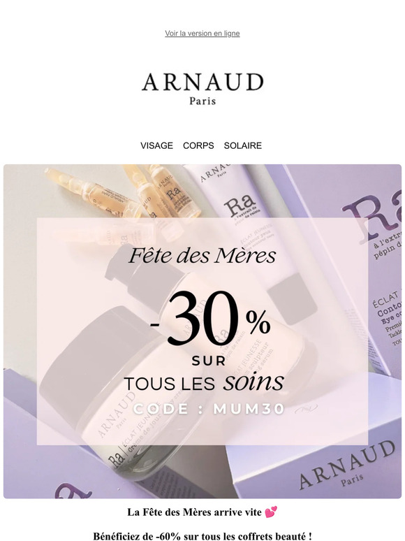 Plus que quelques jours... -30% sur TOUT + -60% sur les coffrets beauté 💖