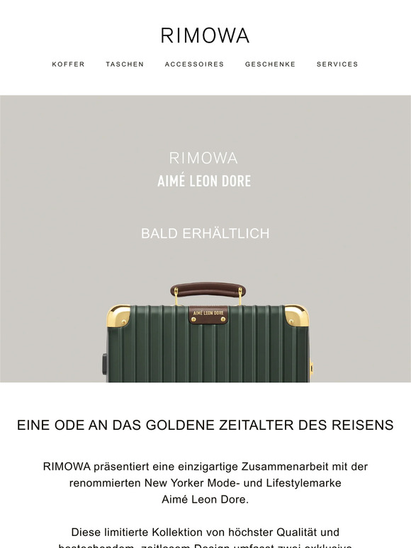 Coming soon: RIMOWA x Aimé Leon Dore