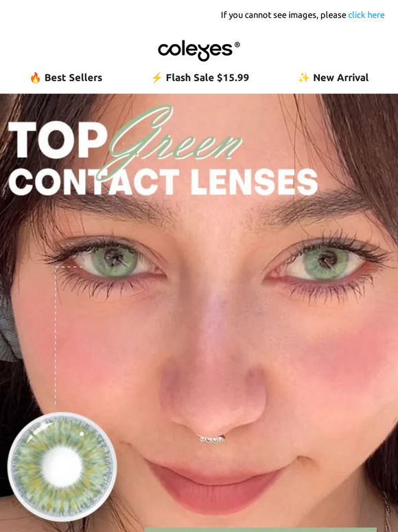 💚 Go Green: Explore Our Top Green Contact Lenses!
