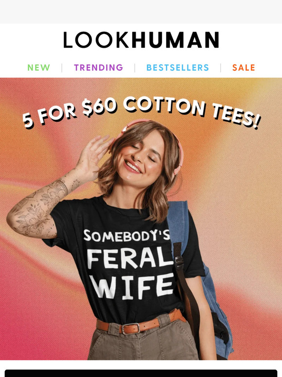 5 for $60 Cotton Tees 😍