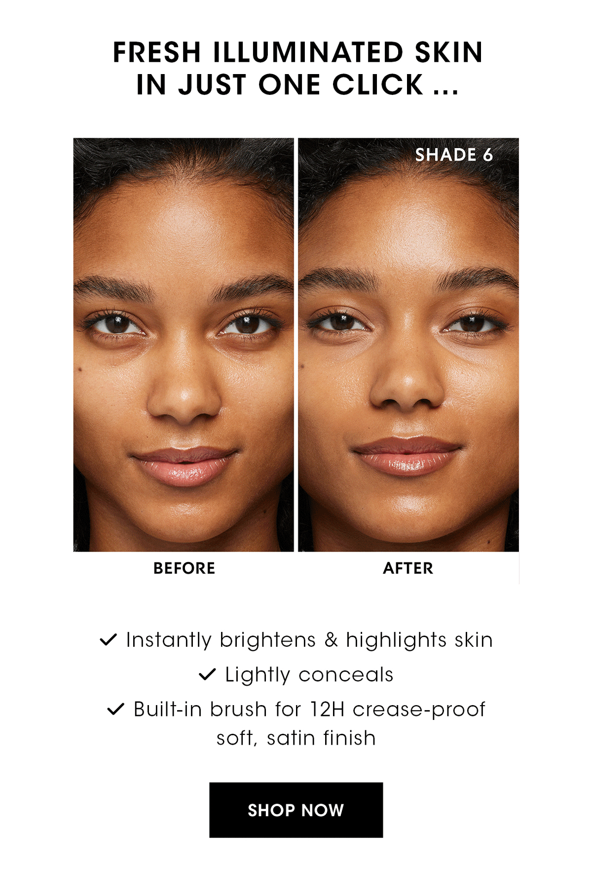 YSL Beauty US Fresh & Illuminated Skin In One Click Milled