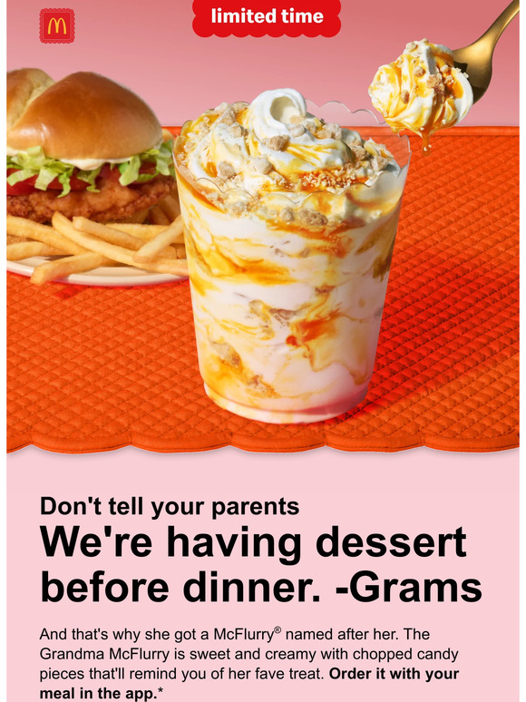 McDonald's: try the limited time Grandma McFlurry® | Milled