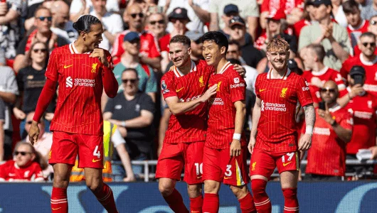 In photos: Liverpool debut new 2024-25 home kit at Anfield