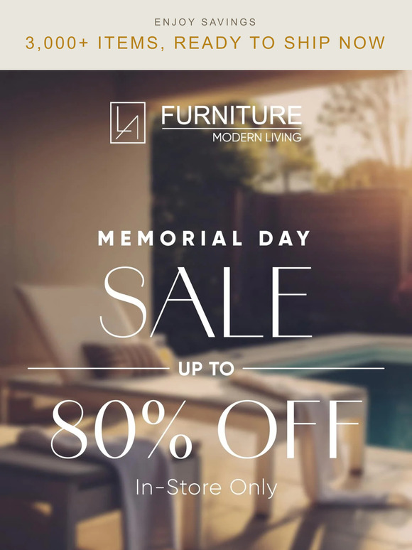 LA Furniture Memorial Day Sale Huge Savings! 🏷️ Milled