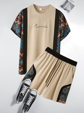 Ethnic Geo Print Patchwork Sets