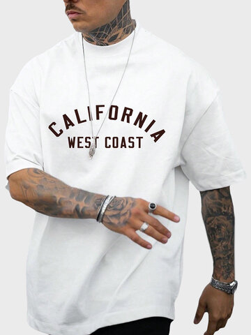 Letter Print Casual T-Shirts
