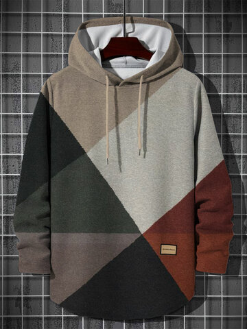 Vintage Color Block Hoodies