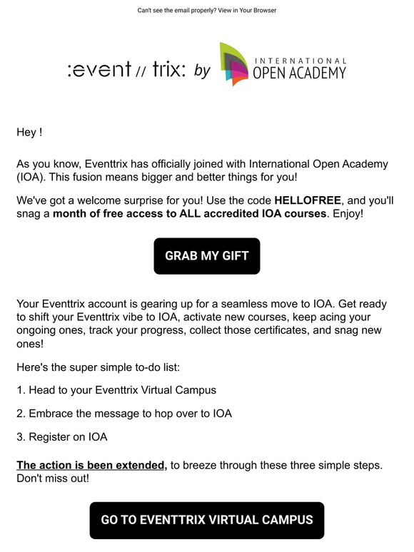 Last Day: Eventtrix is at International Open Academy!