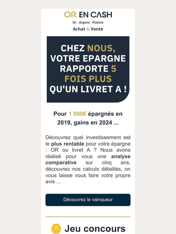 Gagnez 5 fois plus qu’un livret A, c'est ici !