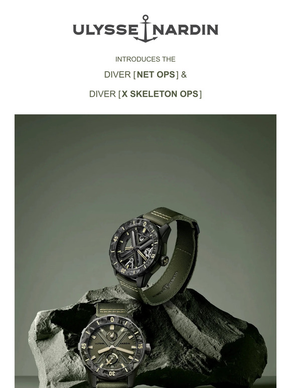 Ulysse Nardin introduces the DIVER [NET OPS] & DIVER [X SKELETON OPS]