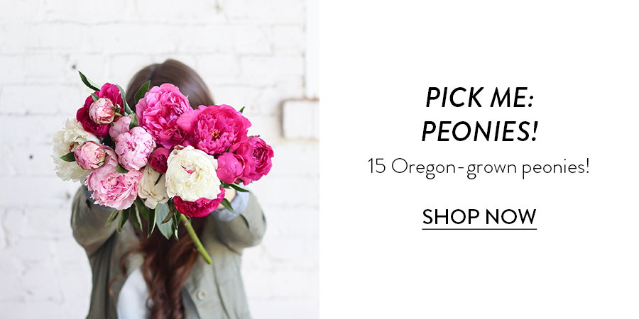 PICK ME: PEONIES!!!  15 Oregon-grown peonies!  SHOP NOW