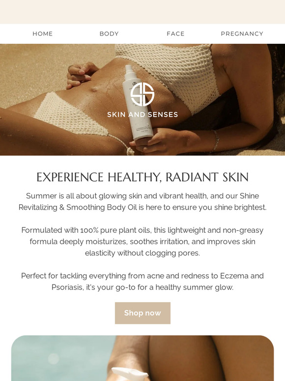 Illuminate Your Skin with Shine Body Oil – Your Summer Must-Have!