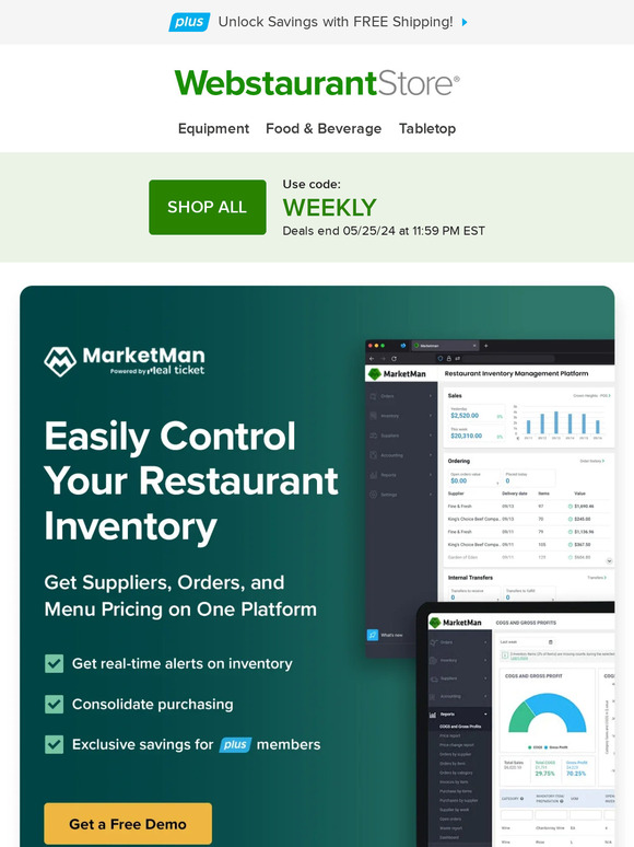 The WEBstaurant Store It's the new EndoftheWeek Sale! Milled