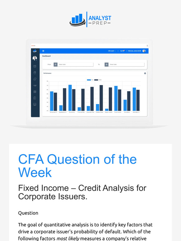 Analyst Preparation Inc: CFA Question of the Week | Milled