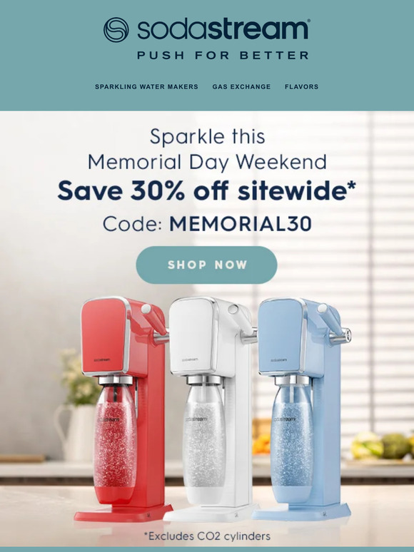 SodaStream USA, inc Add Some Sparkle to Your Memorial Day Weekend Milled