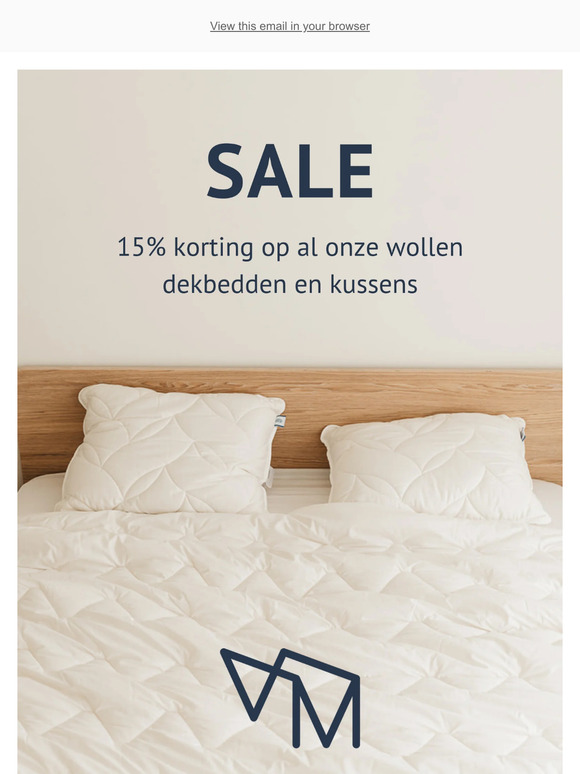 15% korting op alle wollen producten