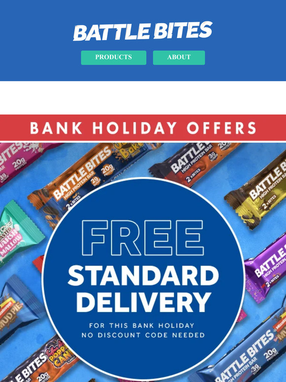 🚚 Enjoy Free Standard Delivery on All Battle Bites!