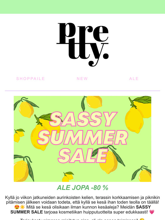 SASSY SUMMER SALE🍋☀️🍉💦
