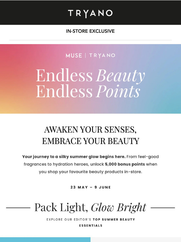 Indulge in Endless Beauty: Live Now at Tryano 💄💅