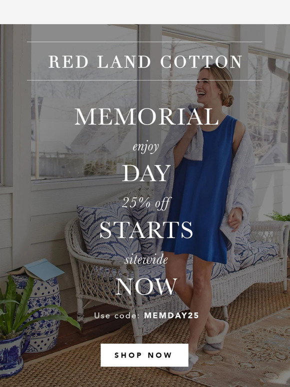Redland Cotton Seconds Salenull