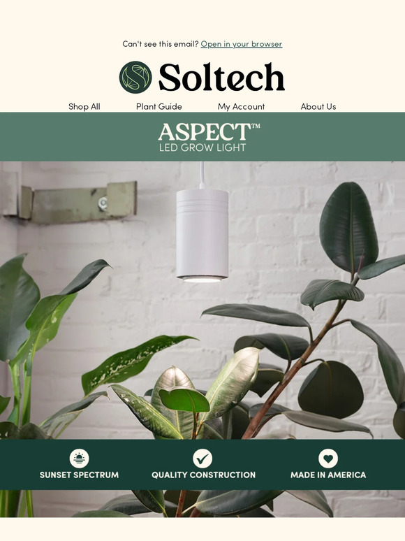 Hey Friend! Bring Sunlight Indoors with an Aspect™ 🌱☀️