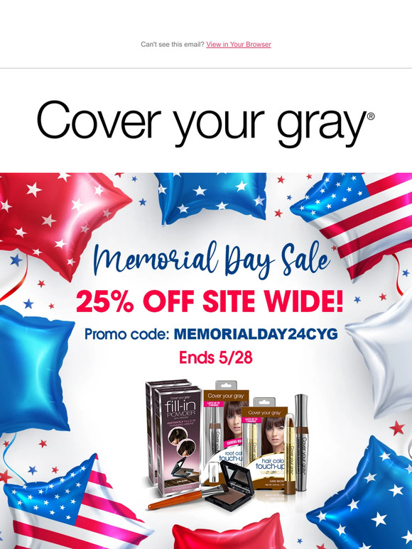 Don't miss out on Memorial Day Savings! Save 25% off site wide!