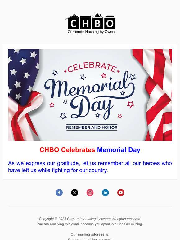 Memorial Day | CHBO ✨