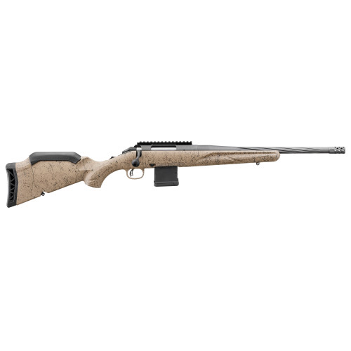 Ruger American Rifle Gen 2 5.56x45mm, 16.1" Threaded Barrel, Flat Dark Earth Splatter, 10rd