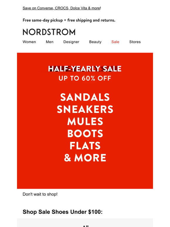 Nordstrom Email Newsletters Shop Sales, Discounts, and Coupon Codes